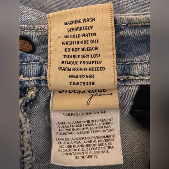 Miss Me Signature Straight Women's Jeans 28x33 Distressed JE8604TL - Picture 8 of 8